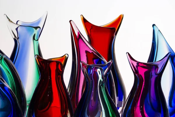Hermoso cristal murano colorido hecho a mano en Venecia, italia en el — Foto de Stock