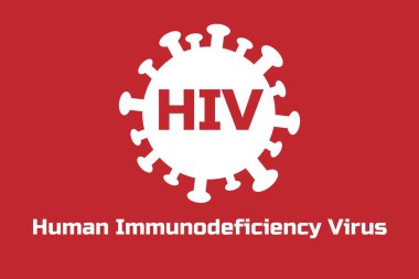 Dünya, HIV molekülü olan insan bağışıklık yetmezliği virüsleri ile yaratıcı arka plan kavramına yardımcı oluyor. Pankart şablonu, yazı yazılı poster. Vektör Eps10 illüstrasyonu.