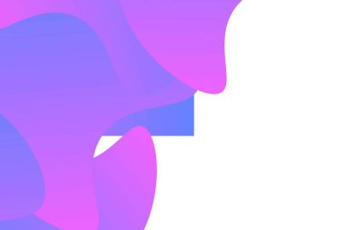 Pembe ve mavi sıvı şekilli soyut bir arka plan. Renk dalgaları. Arkaplan, pankart, poster şablonu. Vektör Eps10 illüstrasyonu.