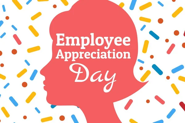 Employee Appreciation Day concept. First Friday in March. Holiday concept. Template for background, banner, card, poster with text inscription. Vector EPS10 illustration. — ストックベクタ