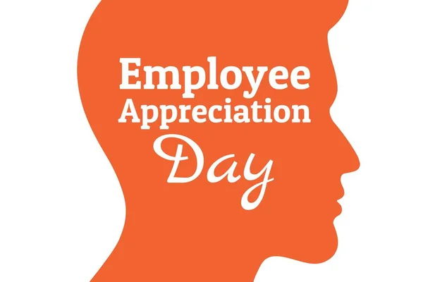 Employee Appreciation Day concept. First Friday in March. Holiday concept. Template for background, banner, card, poster with text inscription. Vector EPS10 illustration. . — ストックベクタ