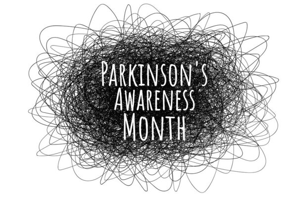 April is Parkinsons disease awareness month. Template for background, banner, card, poster with text inscription. Vector EPS10 illustration.