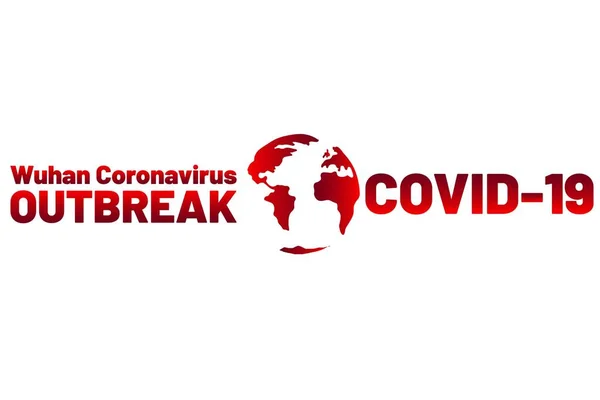 Penyakit Coronavirus COVID-19, penyakit koronavirus Wuhan atau penyakit pernapasan akut 2019-nCoV. Virus Cina. Templat untuk latar belakang, spanduk, poster dengan tulisan teks. Ilustrasi Vektor EPS10 . - Stok Vektor