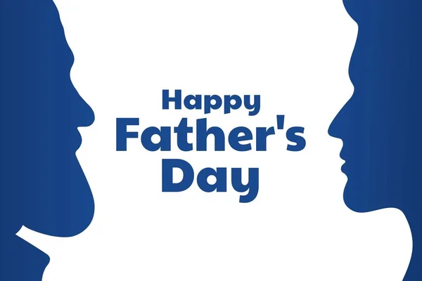 Happy Fathers Day. Holiday concept. Template for background, banner, card, poster with text inscription. Vector EPS10 illustration.