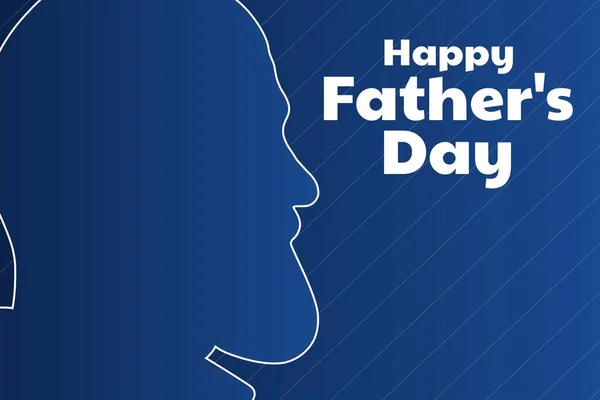 Happy Fathers Day. Holiday concept. Template for background, banner, card, poster with text inscription. Vector EPS10 illustration.