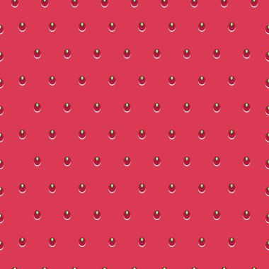 Çilek seamless modeli, tohumlar kırmızı bir arka plan üzerinde