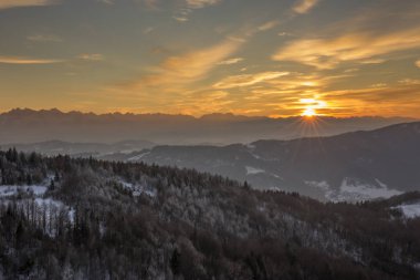 Beskid Sadecki dağlar - Polonya Karpatlar 