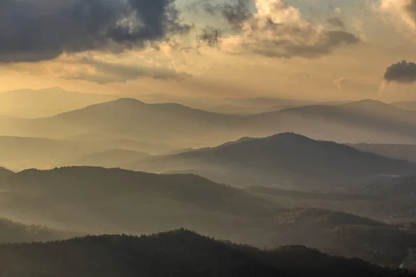 Montagne Wyspowy Beskid - Polonia Carpazi Immagini Stock Royalty Free