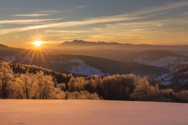 Beskid Sadecki dağlar - Polonya Karpatlar 