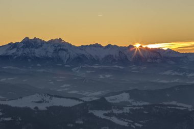 Beskid Sadecki dağlar - Polonya Karpatlar 