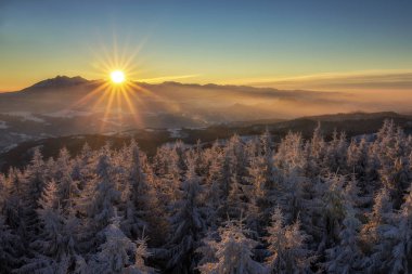 Beskid Sadecki dağlar - Polonya Karpatlar 