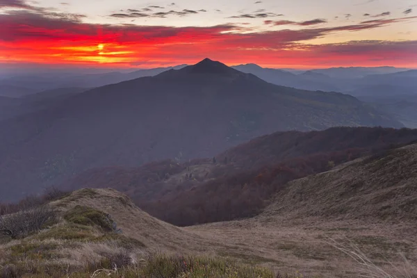 Montanhas Bieszczady - Polônia Cárpatos — Fotografia de Stock