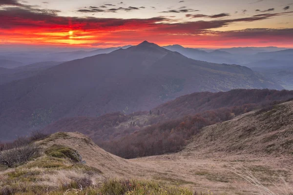 Montanhas Bieszczady - Polônia Cárpatos — Fotografia de Stock