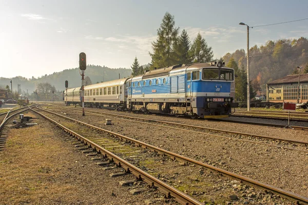 Bieszczady 산-폴란드 Carpathians-기차 Zagrz — 스톡 사진
