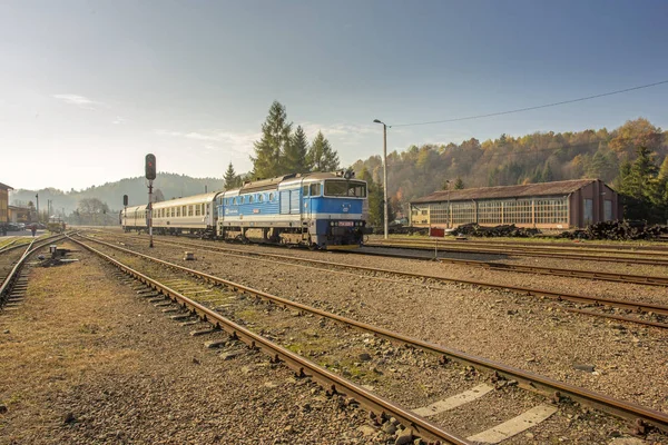 Bieszczady 산-폴란드 Carpathians-기차 Zagrz — 스톡 사진