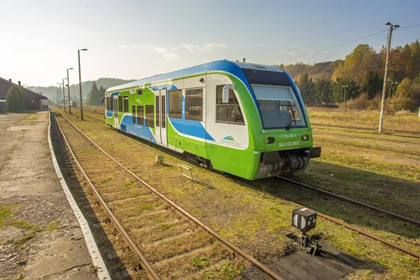 Montañas Bieszczady - Polonia Cárpatos - Tren Zagrz — Foto de Stock