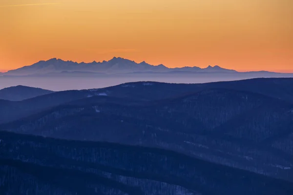 Montañas Bieszczady - Polonia Cárpatos — Foto de Stock