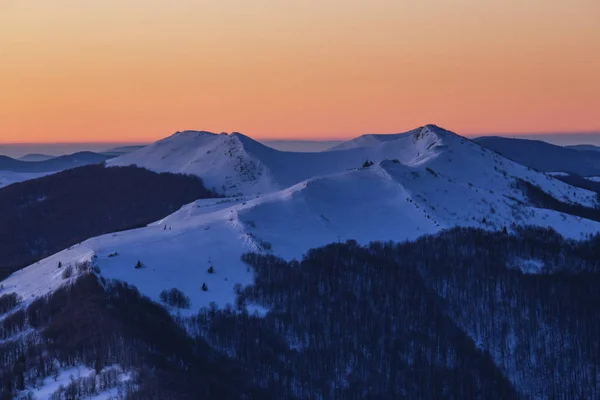 Montanhas Bieszczady - Polônia Cárpatos - Polonina Wetlinska — Fotografia de Stock