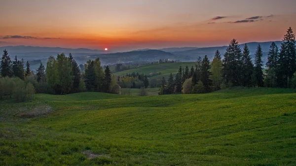 Gorce Mountains Polónia Cárpatos — Fotografia de Stock