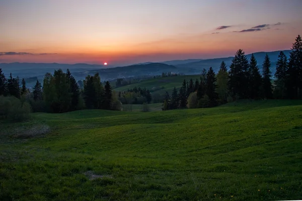 Gorce Mountains Polónia Cárpatos — Fotografia de Stock