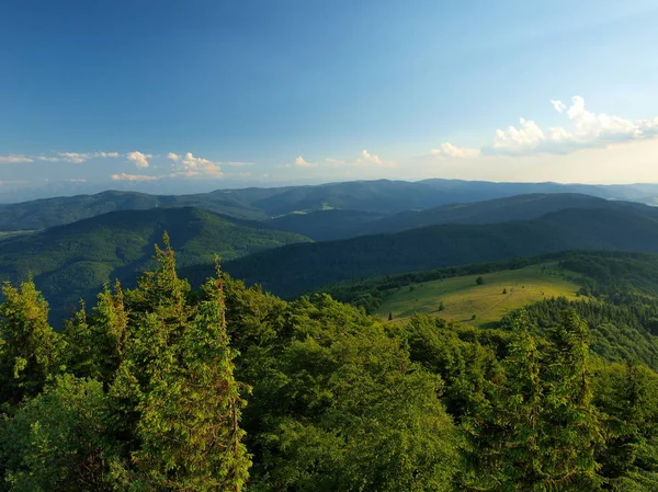 Montañas Beskid Wyspowy Polonia Cárpatos —  Fotos de Stock