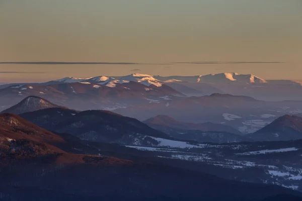 Montanhas Bieszczady - Polônia Cárpatos Imagens Royalty-Free