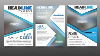 Set of Flyer design -  Vector business  Eps 10 clipart