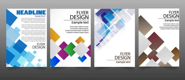 Jeu de design Flyer - Vector business Eps 10 — Image vectorielle
