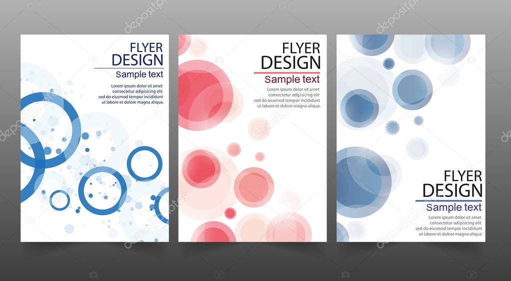 Set of Flyer design - Vector business.  Can be use for publishing, print and  presentation. Vector. Eps 10