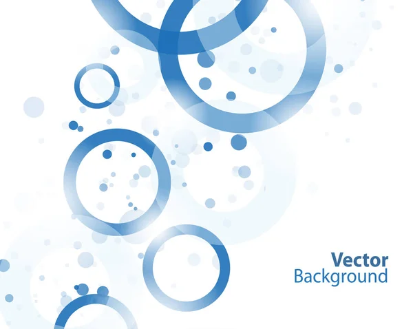Fondo abstracto vectorial con círculos azules. Eps 10 — Vector de stock