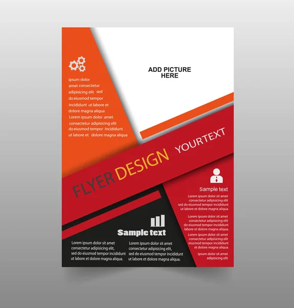 Business annual  report  brochure flyer  design template. Can be use for publishing, print and presentation. Vector. Eps 10 — Stock Vector