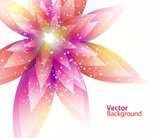 Floral abstract vector illustration with colorful leaves for background. Eps 10 — Stock Vector