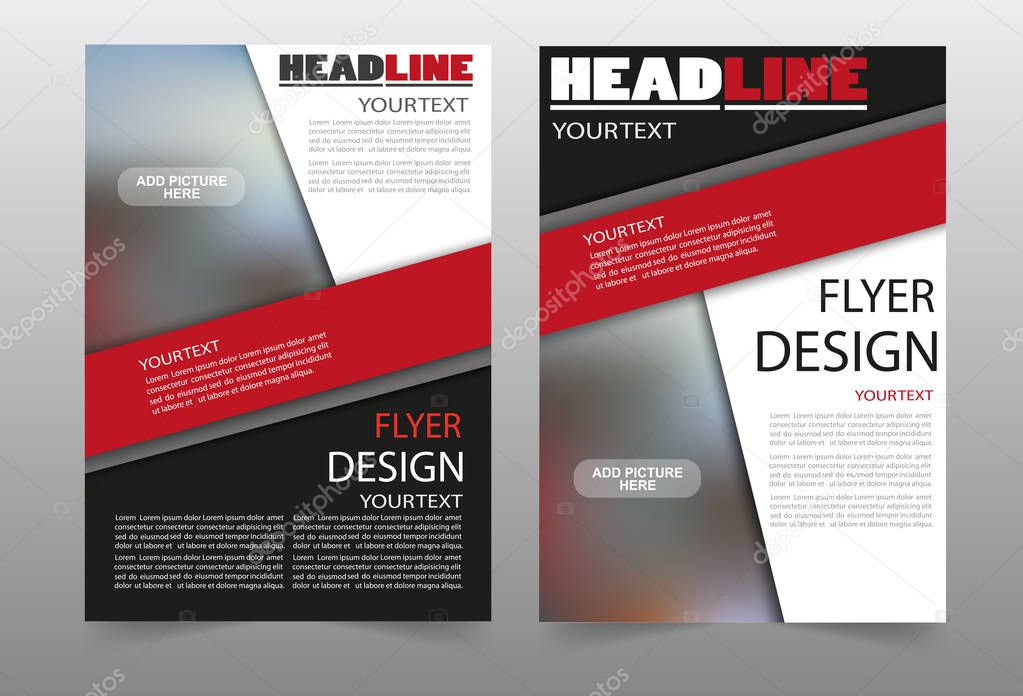 Flyer business brochure flyer design layout  template. Can be used for publishing, print and presentation. Vector. Eps 10