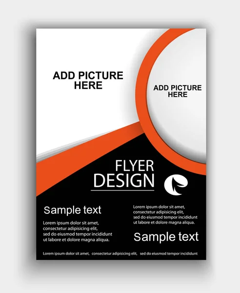 Diseño del folleto - Vector de plantilla de folleto — Vector de stock