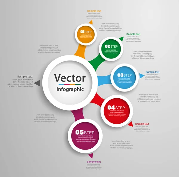 Soyut infographics seçenekleri Şablon 5 adım ile numara. Kullanılabilir iş akışı düzeni, diyagram, iş adım, banner, web tasarım için. Vektör eps 10