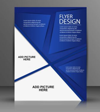 iş flyer şablonu veya yayımlama, yazdırma için kurumsal afiş tasarım ve sunum. EPS 10