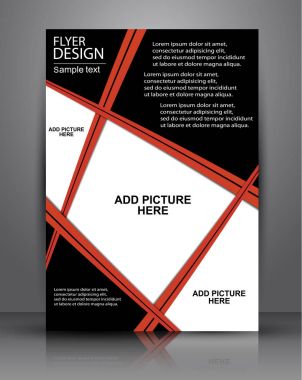 El ilanı veya kapak tasarımı - iş vektör