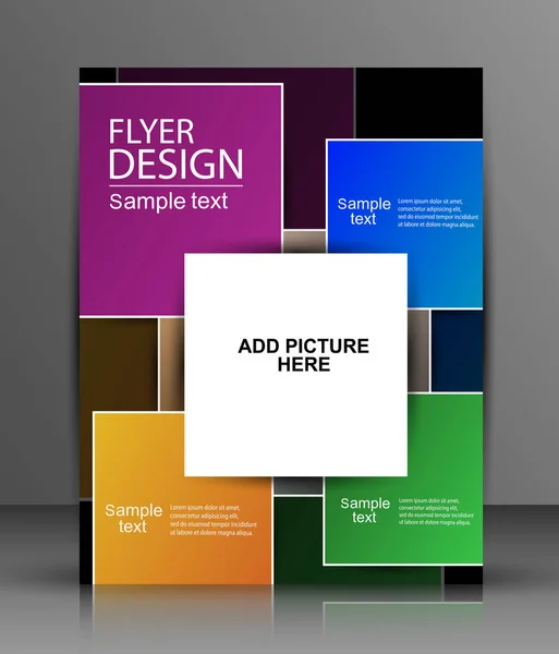 Iş flyer şablonu veya yayımlama, baskı ve sunum için kurumsal banner tasarımı — Stok Vektör