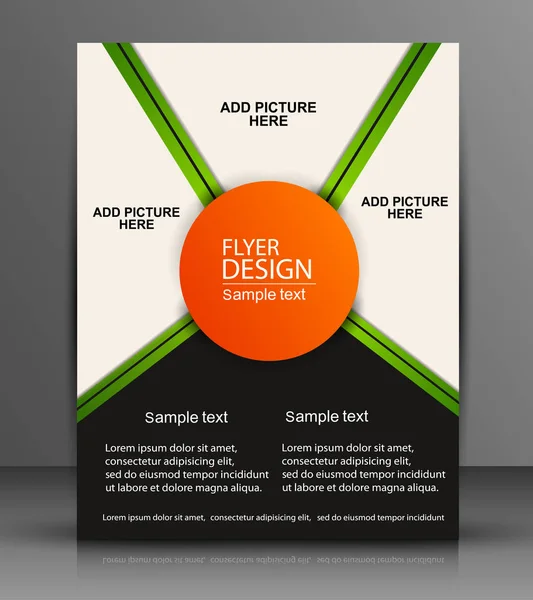 Vector Flyer Design - Negócios —  Vetores de Stock