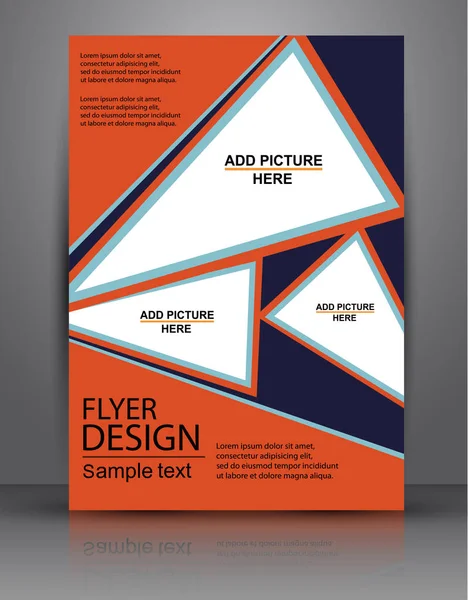 Design de folheto empresarial para publicação, impressão e apresentação.eps10 —  Vetores de Stock