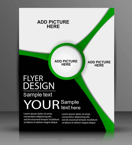 Vector Flyer Design - Business — Stock Vector