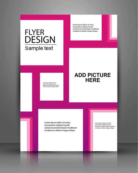 Obchodní leták design pro vydavatelství, tisk a presentation.eps10 — Stockový vektor