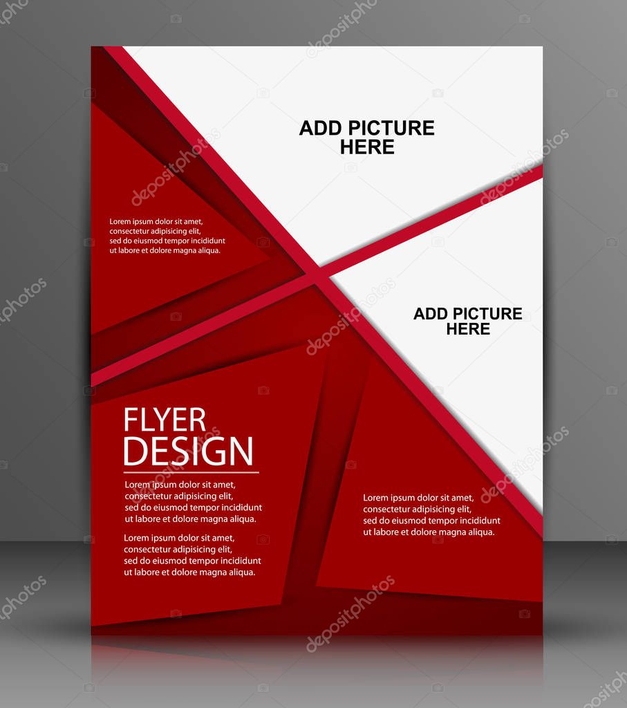business flyer template or corporate banner design,  for publishing, print and presentation. EPS 10.