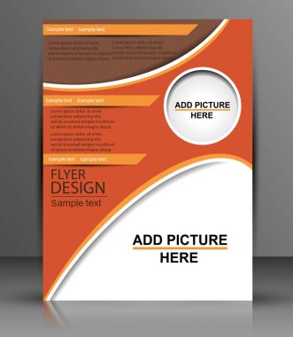 El ilanı veya Cover Design - iş vektör yayımlama, baskı ve sunum. eps10