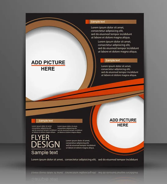 Flyer oder Coverdesign - Geschäftsvektor für Veröffentlichung, Druck und Präsentation. — Stockvektor