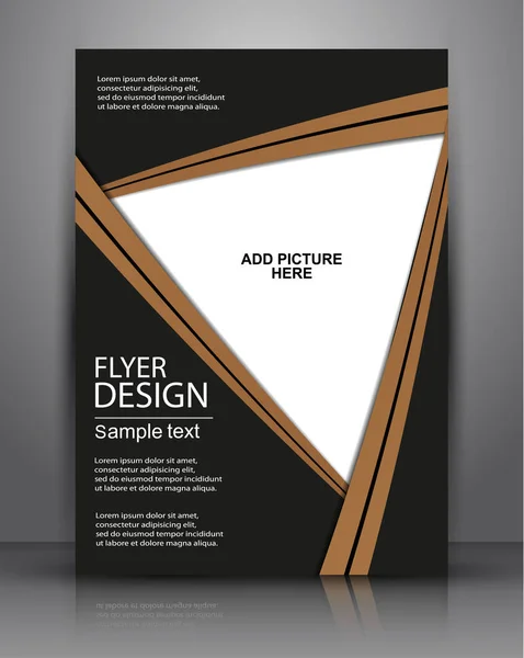 Conception de flyer ou de couverture - Business Vector — Image vectorielle