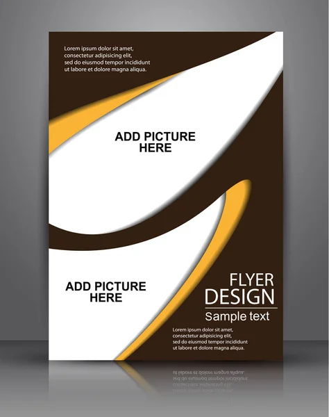 Plantilla de folleto comercial o diseño de banner corporativo, para publicación, impresión y presentación — Vector de stock