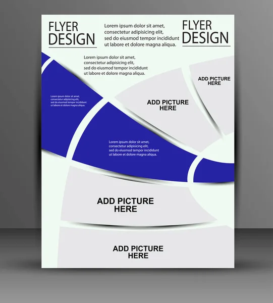 Abstract Vector Flyer Design - Business — Vettoriale Stock