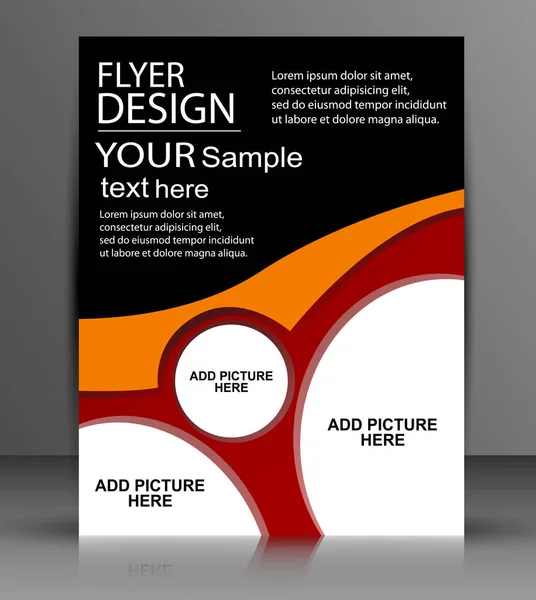 Vector flyer ontwerp - business — Stockvector