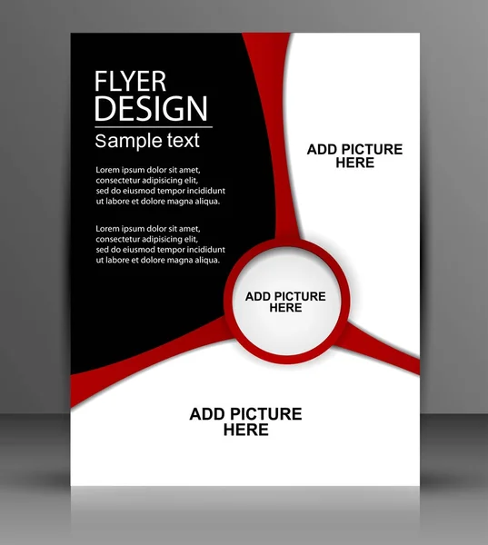 Vektor Flyer Design - Geschäft — Stockvektor
